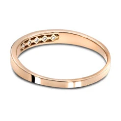 14K Rose Gold Men's Diamond Wedding Ring 0.15ct 5 Stone -Its Hot Jewelry Shop 14k gold mens diamond wedding ring 015ct p 35165 backro