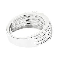 14K White Gold Men's Diamond Wedding Ring 0.48ct 11 14K White Gold Men's Diamond Wedding Ring 0.48ct -Its Hot Jewelry Shop 14k gold mens diamond wedding ring 048ct p 27456 backwh