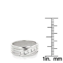 14K White Gold Men's Diamond Wedding Ring 0.50ct 13 14K White Gold Men's Diamond Wedding Ring 0.50ct -Its Hot Jewelry Shop 14k gold mens diamond wedding ring 050ct p 27631 rulerwh