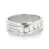 14K White Gold Men's Diamond Wedding Ring 0.50ct