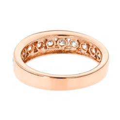 14K Rose Gold Men's Diamond Wedding Ring 1.10ct -Its Hot Jewelry Shop 14k gold mens diamond wedding ring 110ct p 27633 backro