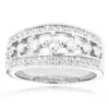 14K White Gold Men's Diamond Wedding Ring 1.54ct -Its Hot Jewelry Shop 14k gold mens diamond wedding ring 154ct p 35185 wh