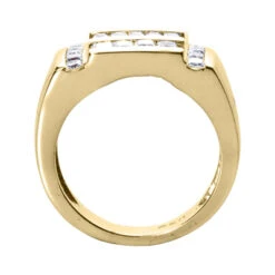 14K White Gold Men's Princess & Baguette Diamonds Ring 1.85ct 9 14K White Gold Men's Princess & Baguette Diamonds Ring 1.85ct -Its Hot Jewelry Shop 14k gold mens princess baguette diamonds ring 185ct p 27955 back yellow 20220426