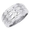 Unique 14K White Gold Men's Diamond Wedding Ring Round & Princess Diamonds 0.9ct -Its Hot Jewelry Shop 14k gold mens princess diamond wedding ring 083ct p 6644 20221011 20221011 20221011 20221011 20221012 20221012 20221012 20221012 20221019 20221027 20221027 20221105 20221115