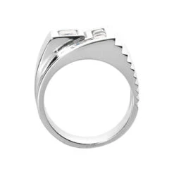 14K White Gold Men's Princess Diamonds Ring 0.97ct 8 14K White Gold Men's Princess Diamonds Ring 0.97ct -Its Hot Jewelry Shop 14k gold mens princess diamonds ring 097ct p 27860 back white 20220426
