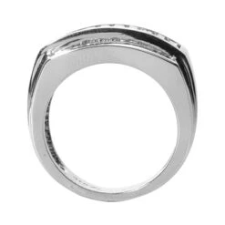 14K White Gold Men's Round & Baguette Diamonds Ring 2.26ct 8 14K White Gold Men's Round & Baguette Diamonds Ring 2.26ct -Its Hot Jewelry Shop 14k gold mens round baguette diamonds ring 226ct p 27844 back white 20220426