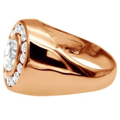 14K White Gold Men's Round & Oval Diamonds Ring 2.06ct -Its Hot Jewelry Shop 14k gold mens round oval diamonds ring 206ct p 27856 back rose