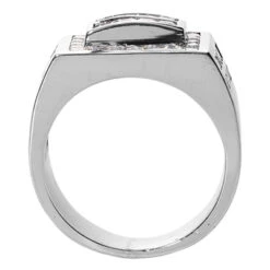 14K White Gold Men's Round & Princess Diamonds Ring 2.66ct 8 14K White Gold Men's Round & Princess Diamonds Ring 2.66ct -Its Hot Jewelry Shop 14k gold mens round princess diamonds ring 266ct p 27848 back white 20220426