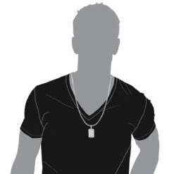 Luxurman 14K White Gold Mini Diamond Dog Tag Pendant W VS Diamonds 0.7ct 11 Luxurman 14K White Gold Mini Diamond Dog Tag Pendant W VS Diamonds 0.7ct -Its Hot Jewelry Shop 14k gold mini diamond dog tag pendant w vs diamonds 07ct bodwh