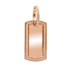 Customizable 14K Yellow Gold Oversized Diamond Dog Tag Pendant For Men 1 Carat -Its Hot Jewelry Shop 14k gold oversized diamond dog tag pendant 1 carat p 5827 ro