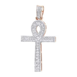 14K Yellow Gold Pave Ankh Diamond Cross Pendant For Men Egyptian Symbol Of Life 10 14K Yellow Gold Pave Ankh Diamond Cross Pendant For Men Egyptian Symbol Of Life -Its Hot Jewelry Shop 14k gold pave ankh diamond cross pendant for men egyptian symbol of life ro