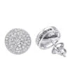 14K White Gold Pave Diamond Earrings For Men & Women 3/4ct Studs Real Diamonds -Its Hot Jewelry Shop 14k gold pave diamond earrings for men women 34ct studs real diamonds mainwh