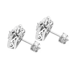 14K White Gold Pave Diamond Heart Earrings For Women 1 Carat Diamond Studs 11 14K White Gold Pave Diamond Heart Earrings For Women 1 Carat Diamond Studs -Its Hot Jewelry Shop 14k gold pave diamond heart earrings for women 1 carat diamond studs backwh