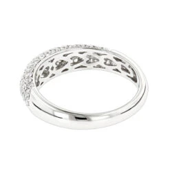 Unique Diamond Wedding Band For Women 14K White Gold Pave Diamond Ring 1.3ct 11 Unique Diamond Wedding Band For Women 14K White Gold Pave Diamond Ring 1.3ct -Its Hot Jewelry Shop 14k gold pave diamond ring 130ct p 35712 backwh