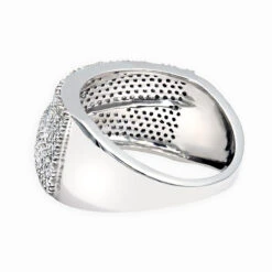 14K White Gold Pave Diamond Wedding Band 0.75ct 11 14K White Gold Pave Diamond Wedding Band 0.75ct -Its Hot Jewelry Shop 14k gold pave diamond wedding band 093ct p 41414 backwh
