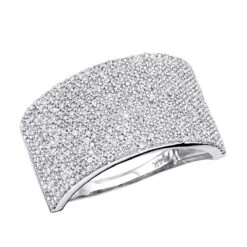 14K Yellow Gold Pave Diamond Wedding Band 1.26ct -Its Hot Jewelry Shop 14k gold pave diamond wedding band 126ct p 41416 wh