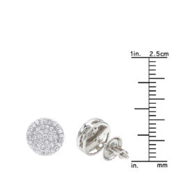 14K White Gold Pave Round Diamond Stud Earrings 0.35ct By Luxurman 13 14K White Gold Pave Round Diamond Stud Earrings 0.35ct By Luxurman -Its Hot Jewelry Shop 14k gold pave round diamond stud earrings 035ct by luxurman rulerwh