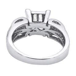 14K White Gold Pre-Set Diamond Engagement Ring 1.40ct 13 14K White Gold Pre-Set Diamond Engagement Ring 1.40ct -Its Hot Jewelry Shop 14k gold pre set diamond engagement ring 140ct p 6920 back white