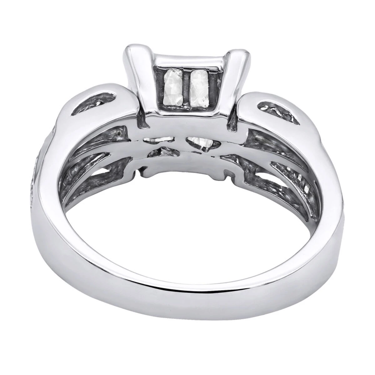 14K White Gold Pre-Set Diamond Engagement Ring 1.40ct 6 14K White Gold Pre-Set Diamond Engagement Ring 1.40ct - Image 4