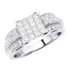 14K White Gold Pre-Set Diamond Engagement Ring 1.40ct