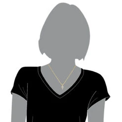 14K Yellow Gold Princess Cut Diamond Cross Pendant 0.55ct 12 14K Yellow Gold Princess Cut Diamond Cross Pendant 0.55ct -Its Hot Jewelry Shop 14k gold princess cut diamond cross pendant 055ct p 26517 bodye