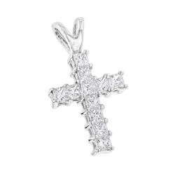 14K Yellow Gold Princess Cut Diamond Cross Pendant 0.55ct 9 14K Yellow Gold Princess Cut Diamond Cross Pendant 0.55ct -Its Hot Jewelry Shop 14k gold princess cut diamond cross pendant 055ct p 26517 wh
