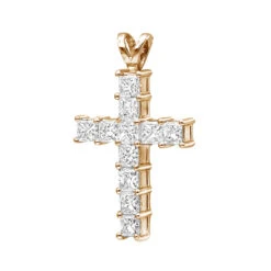 14K White Gold Princess Cut Diamond Cross Pendant 2.20ct 10 14K White Gold Princess Cut Diamond Cross Pendant 2.20ct -Its Hot Jewelry Shop 14k gold princess cut diamond cross pendant 220ct p 26518 ro