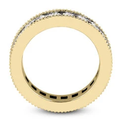 14K White Gold Princess Cut Diamond Eternity Ring 3.74ct 4.1mm -Its Hot Jewelry Shop 14k gold princess cut diamond eternity ring 374ct p 24920 back yellow 20220426