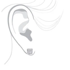 14K White Gold Princess Cut Diamond Stud Earrings 0.54ct -Its Hot Jewelry Shop 14k gold princess cut diamond stud earrings 054ct p 158 bodwh