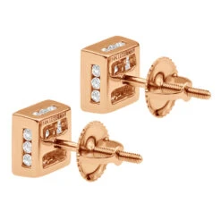 14K White Gold Princess Cut Diamond Stud Earrings For Men & Women 1 Carat 15 14K White Gold Princess Cut Diamond Stud Earrings For Men & Women 1 Carat -Its Hot Jewelry Shop 14k gold princess cut diamond stud earrings 092ct p 5681 back rose