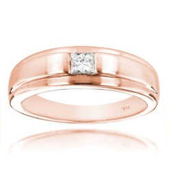 Solitaire 14K White Gold Princess Cut Diamond Wedding Band 0.25ct 9 Solitaire 14K White Gold Princess Cut Diamond Wedding Band 0.25ct -Its Hot Jewelry Shop 14k gold princess cut diamond wedding band 025ct p 7008 ro