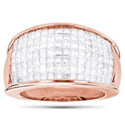 14K Yellow Gold Princess Cut Invisible Set Diamond Ring 3.16ct Wedding Band 8 14K Yellow Gold Princess Cut Invisible Set Diamond Ring 3.16ct Wedding Band -Its Hot Jewelry Shop 14k gold princess cut invisible set diamond ring 316ct p 6673 ro