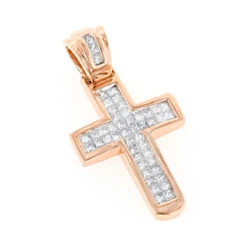 14K Yellow Gold Princess Diamond Cross Pendant 0.76ct 9 14K Yellow Gold Princess Diamond Cross Pendant 0.76ct -Its Hot Jewelry Shop 14k gold princess diamond cross pendant 076ct p 6610 ro