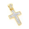 14K Yellow Gold Princess Diamond Cross Pendant 0.76ct 2 14K Yellow Gold Princess Diamond Cross Pendant 0.76ct -Its Hot Jewelry Shop 14k gold princess diamond cross pendant 076ct p 6610 ye