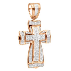 14K White Gold Princess & Round Diamond Cross Pendant 2.28ct 12 14K White Gold Princess & Round Diamond Cross Pendant 2.28ct -Its Hot Jewelry Shop 14k gold princess round diamond cross pendant 228ct p 6597 rose