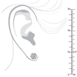 14K White Gold Prong Round Diamond Clusters Earrings 1.2ct Studs -Its Hot Jewelry Shop 14k gold prong round diamond clusters earrings 12ct studs bodwh