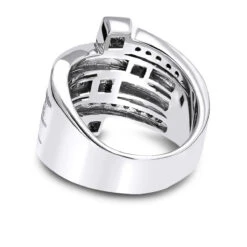 14K White Gold Right Hand Diamond Ring 1.16ct -Its Hot Jewelry Shop 14k gold right hand diamond ring 116ct p 29762 backwh