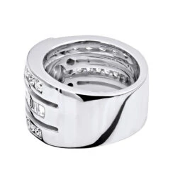 Unique 14K White Gold Right Hand Diamond Ring For Women 3.01ct By Luxurman -Its Hot Jewelry Shop 14k gold right hand diamond ring 301ct p 29764 backwh