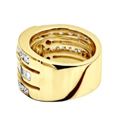 Unique 14K White Gold Right Hand Diamond Ring For Women 3.01ct By Luxurman -Its Hot Jewelry Shop 14k gold right hand diamond ring 301ct p 29764 backye