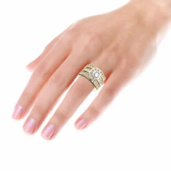 Unique 14K White Gold Right Hand Diamond Ring For Women 3.01ct By Luxurman -Its Hot Jewelry Shop 14k gold right hand diamond ring 301ct p 29764 bodye