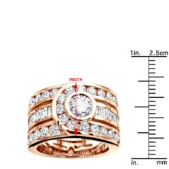 Unique 14K White Gold Right Hand Diamond Ring For Women 3.01ct By Luxurman -Its Hot Jewelry Shop 14k gold right hand diamond ring 301ct p 29764 rulerro