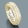 14K Yellow Gold Round Baguette Diamond Eternity Ring 2.01ct 5/16 In (7.5mm) -Its Hot Jewelry Shop 14k gold round baguette diamond eternity ring 201ct p 22507