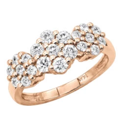 14K White Gold Round Diamond Cluster Ring Flower 0.78ct 12 14K White Gold Round Diamond Cluster Ring Flower 0.78ct -Its Hot Jewelry Shop 14k gold round diamond cluster ring flower 078ct p 5829 ro