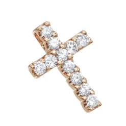 14K Yellow Gold Round Diamond Cross Necklace 0.33ct -Its Hot Jewelry Shop 14k gold round diamond cross necklace 033ct p 26523 ro
