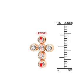14K Rose Gold Round Diamond Cross Necklace 0.60ct By Luxurman 13 14K Rose Gold Round Diamond Cross Necklace 0.60ct By Luxurman -Its Hot Jewelry Shop 14k gold round diamond cross necklace 060ct p 26542 rulerro