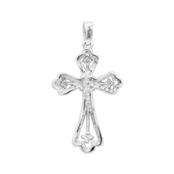 14K White Gold Round Diamond Cross Necklace 0.70ct 13 14K White Gold Round Diamond Cross Necklace 0.70ct -Its Hot Jewelry Shop 14k gold round diamond cross necklace 070ct p 26525 backwh
