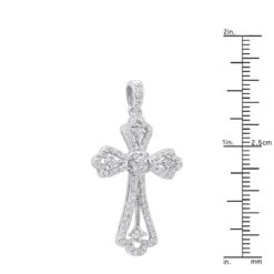 14K White Gold Round Diamond Cross Necklace 0.70ct 17 14K White Gold Round Diamond Cross Necklace 0.70ct -Its Hot Jewelry Shop 14k gold round diamond cross necklace 070ct p 26525 rulerwh