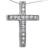 14K White Gold Round Diamond Cross Pendant 0.16ct -Its Hot Jewelry Shop 14k gold round diamond cross pendant 016ct p 26560 white 20220426