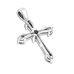 14K White Gold Round Diamond Cross Pendant 0.33ct 17mm 5 Stones 13 14K White Gold Round Diamond Cross Pendant 0.33ct 17mm 5 Stones -Its Hot Jewelry Shop 14k gold round diamond cross pendant 030ct p 26552 backwh