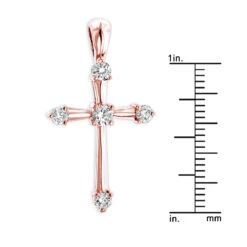 14K White Gold Round Diamond Cross Pendant 0.33ct 17mm 5 Stones 17 14K White Gold Round Diamond Cross Pendant 0.33ct 17mm 5 Stones -Its Hot Jewelry Shop 14k gold round diamond cross pendant 030ct p 26552 rulerro